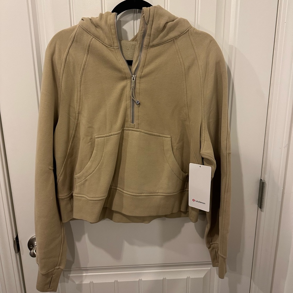 Lululemon Scuba 1/2 zip with hood-M/L